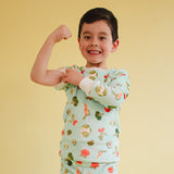 Pijama 2p térmica Festa Veggie Blue