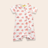 SAMPLE Pijama Shorty algodón Monster Cloud Coral 3-6m