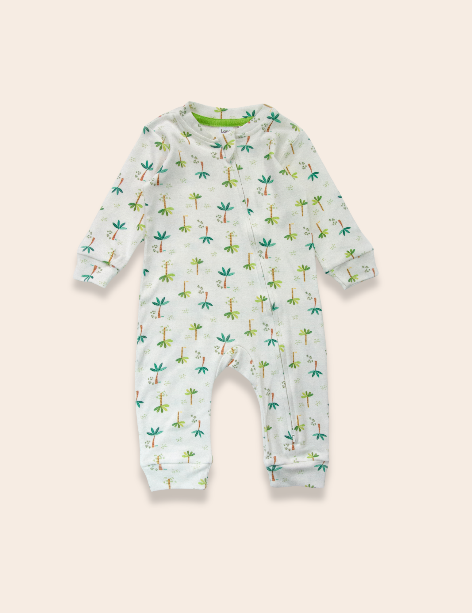 SAMPLE Sleeper Romper en algodon Palm 3-6m
