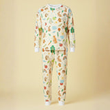 Pijama 2p térmica HOMBRE Amigos del Bosque Crema