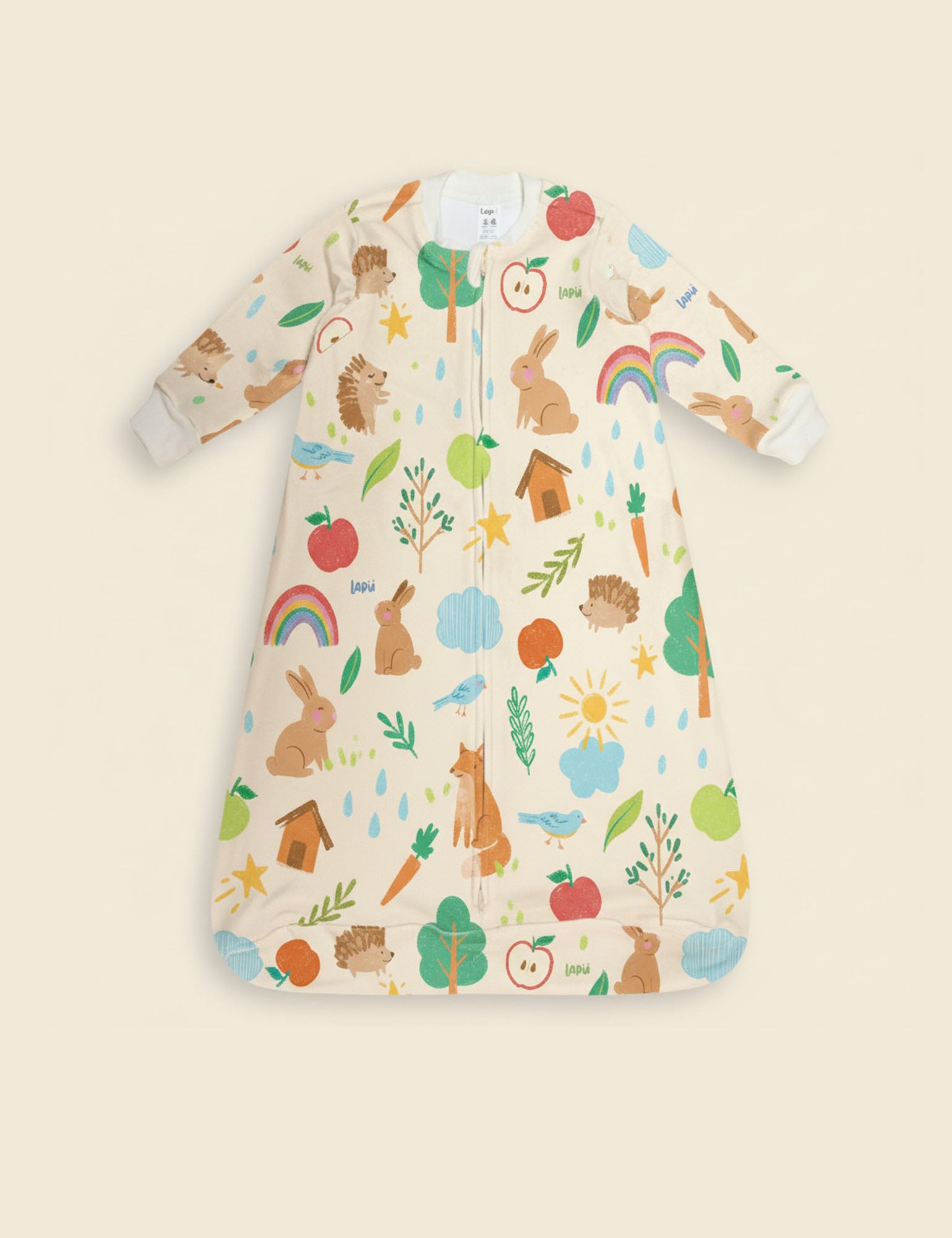 Sleeping Térmico TOG 1.5 ML Amigos del Bosque Crema