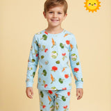 Pijama 2 piezas liviana Festa Veggie Blue