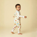 Sleeper Romper térmico Amigos del Bosque Crema