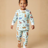 Pijama 2p térmica Mini Zoo Blue