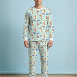 Pijama 2p térmica HOMBRE Mini Zoo Blue