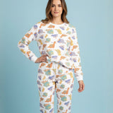 Pijama 2p térmica Mujer Dino Baby