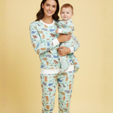 Pijama 2p térmica Mujer Mini Zoo Blue