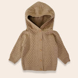 SAMPLE Hoodie Bubble Knit  - Color Camel