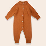 SAMPLE Playsuit Knitted - Color Terracotta