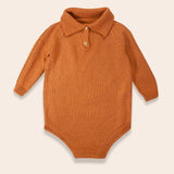 SAMPLE Polo Bodysuit Knit - Color Terracotta