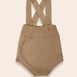 SAMPLE Suspender Bloomers Knit - Color Camel