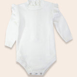 SAMPLE Ruffle Bodysuit Knit - Color Ivory