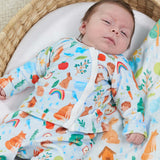 Set Kimono térmico Amigos de Bosque Blue