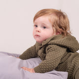 SAMPLE Hoodie Bubble Knit - Color Loden Green