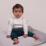 SAMPLE Ruffle Bodysuit Knit - Color Ivory