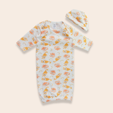 SAMPLE Pijama bata + gorro DINKY 0-3m