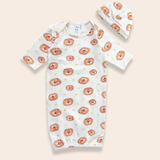 SAMPLE Pijama bata + gorro Lanka Lion 0-3m