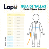 Pijama Enteriza térmica Amigos del Bosque Crema