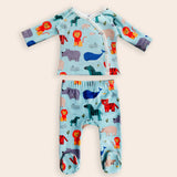 Set Kimono térmico Mini Zoo Blue AQUA