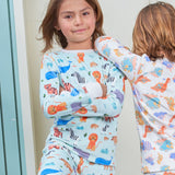 Pijama 2p térmica Mini Zoo Blue