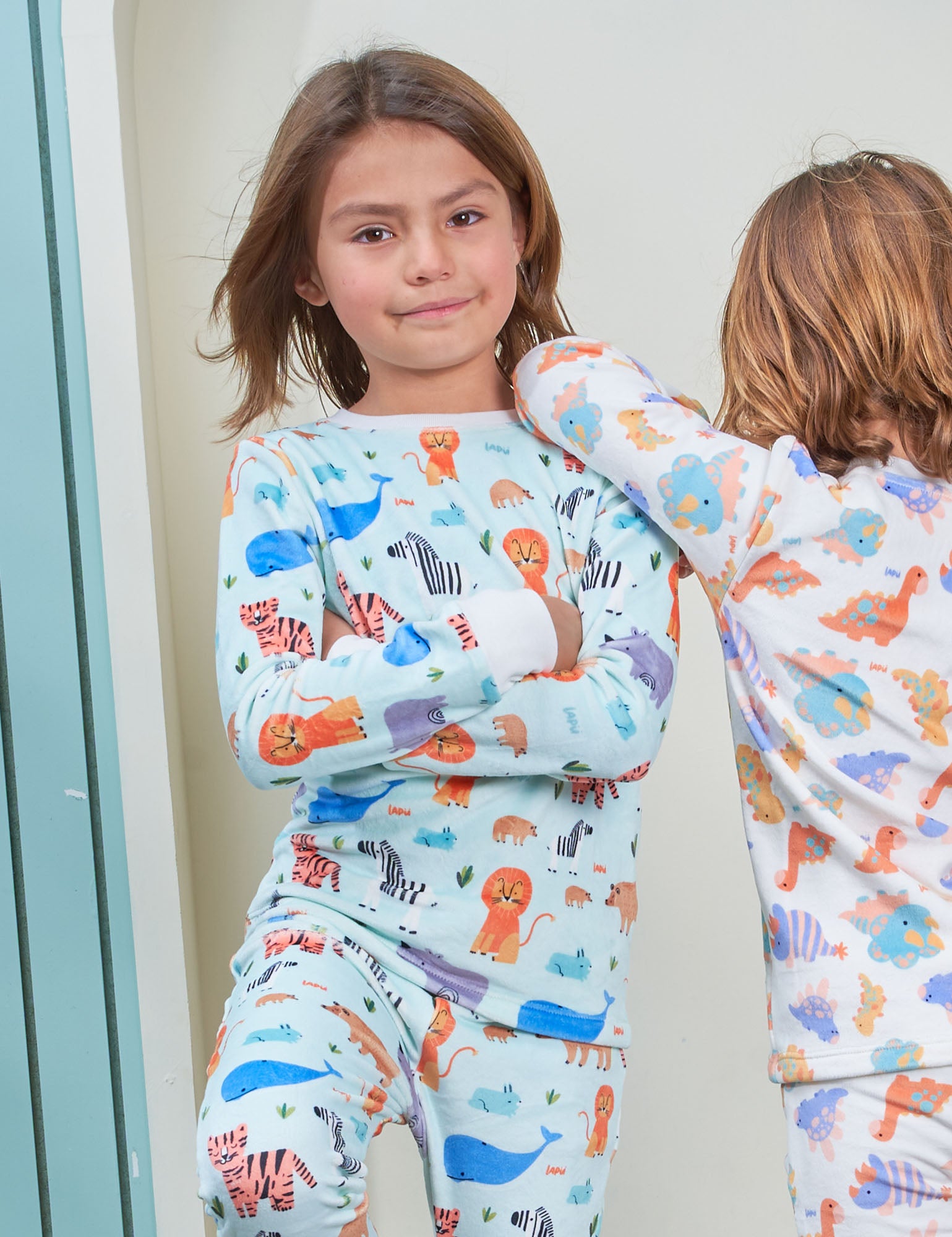 Pijama 2p térmica Mini Zoo Blue