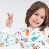 Pijama 2p térmica Mini Zoo Blue