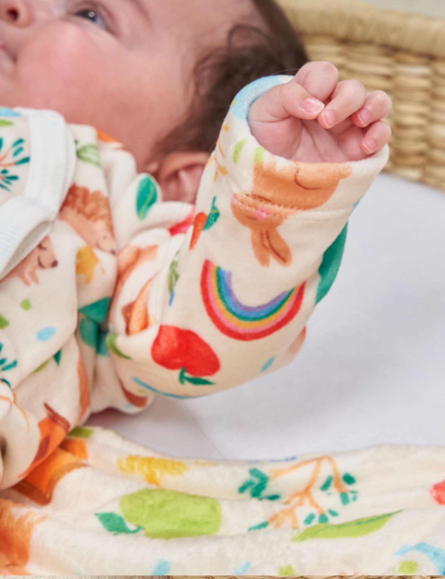 Set Kimono térmico Amigos del Bosque Crema