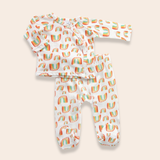 SAMPLE Set Kimono en algodon Colorful 0-3m