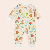 Sleeper Romper térmico Amigos del Bosque Crema