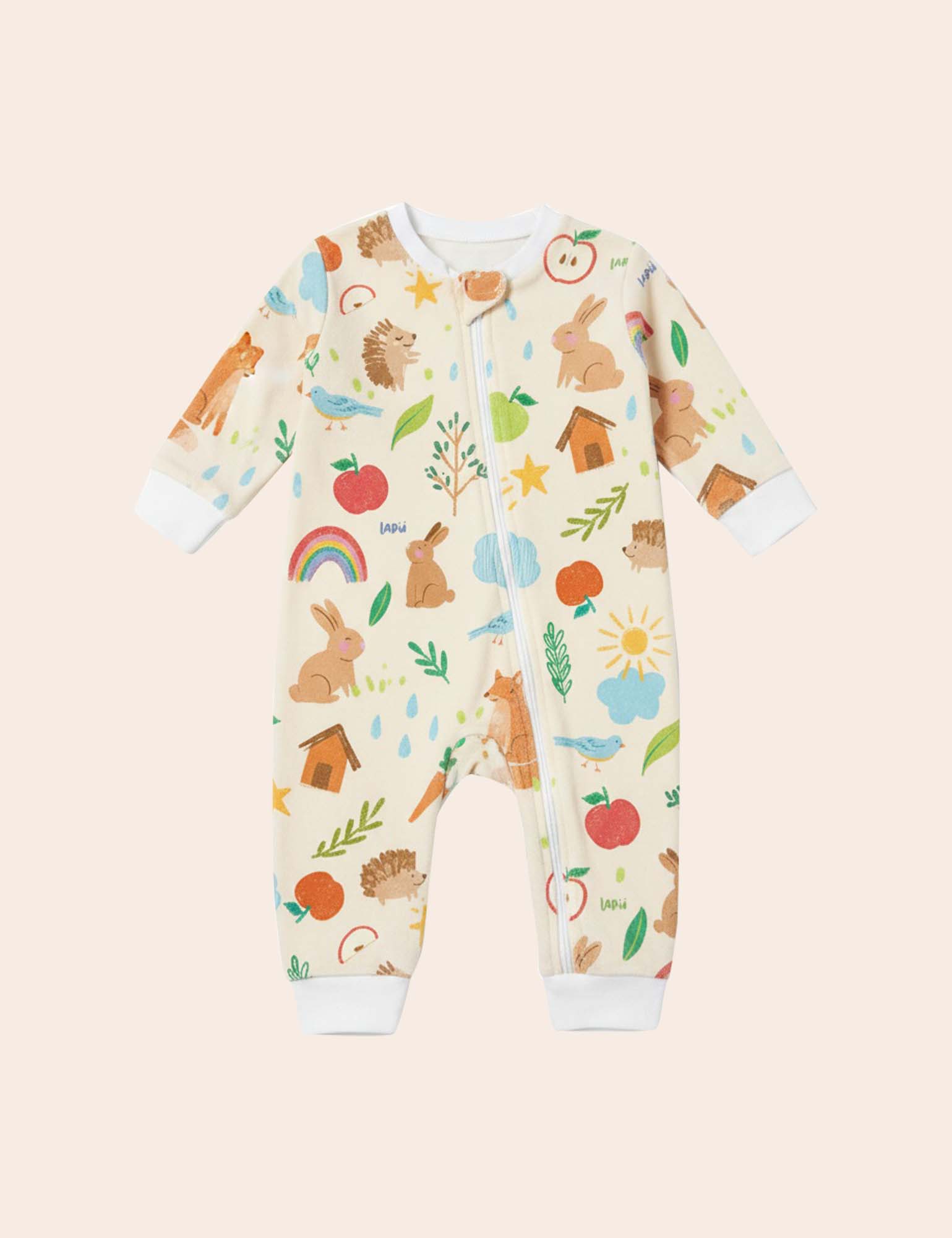 Sleeper Romper térmico Amigos del Bosque Crema